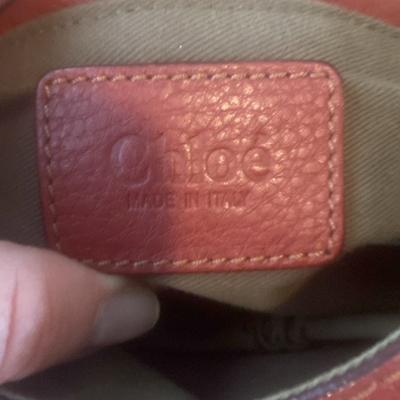 Chloe crossbody, medium, dark red, pebbled leather. - Picture 7 of 13